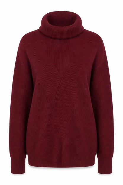 Front view of LYDC women’s purple jumper, size M