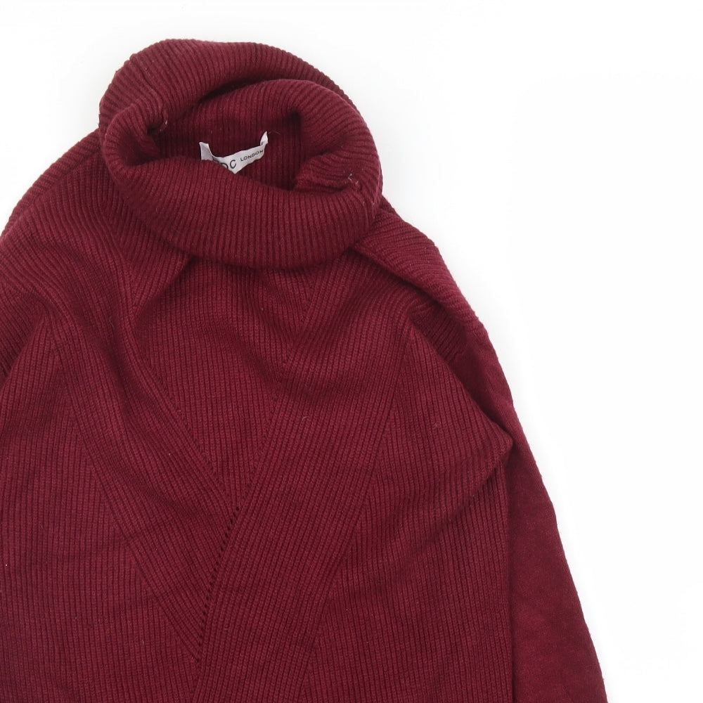 Close-up detail of LYDC women’s purple jumper, size M