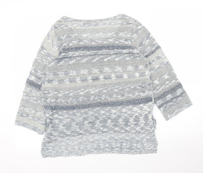 Just Elegance Womens Blue   Pullover Jumper Size S