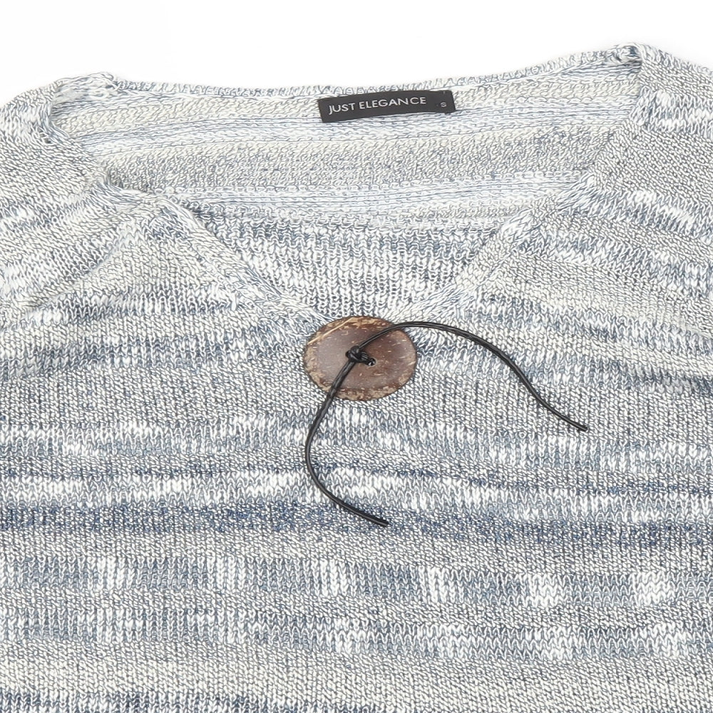 Just Elegance Womens Blue   Pullover Jumper Size S