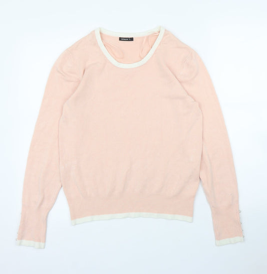 Womens UK Size 14 Roman Pink Pullover Jumper