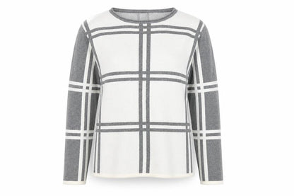 Womens UK Size 12 Mona Grey Pullover Jumper