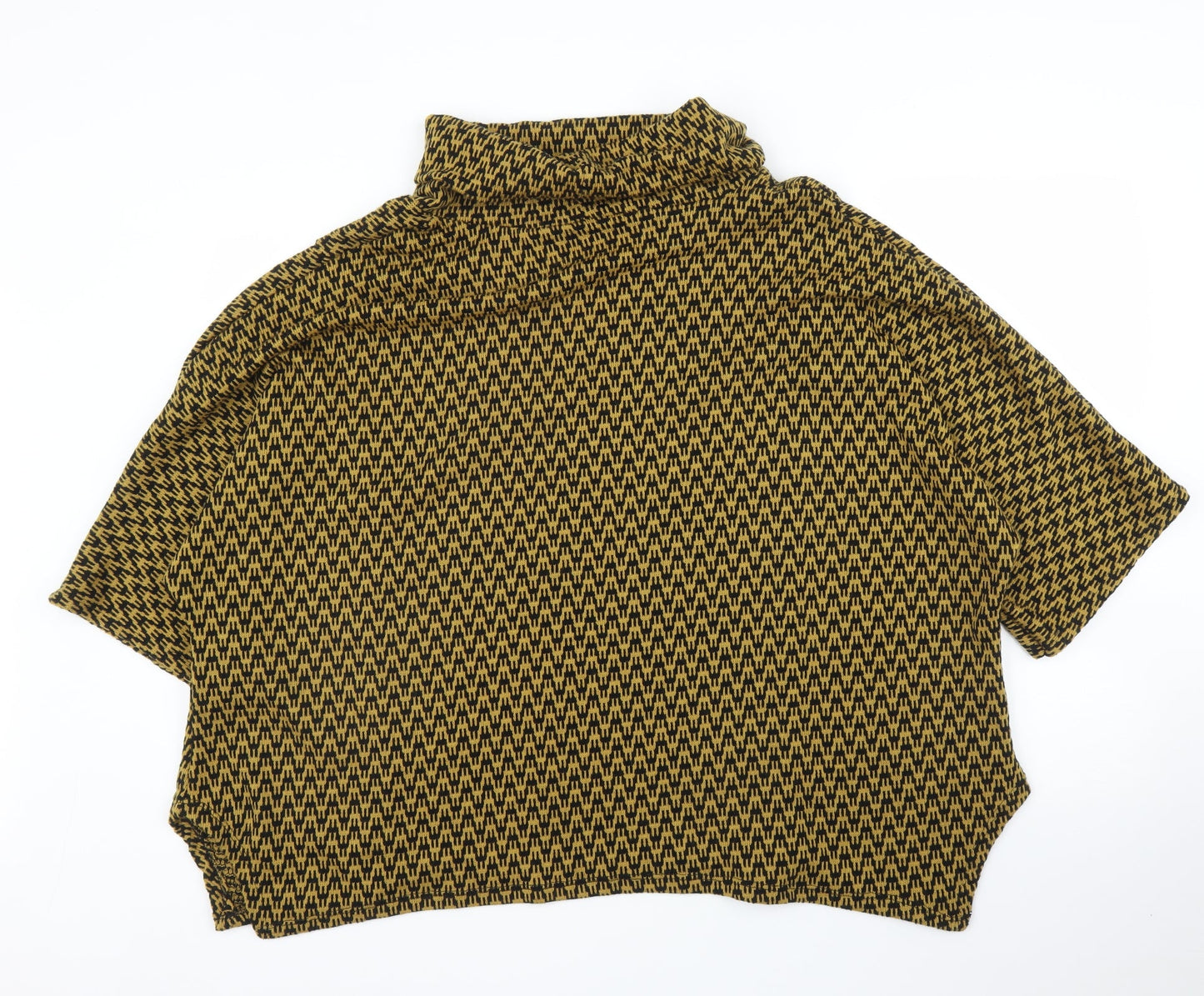Womens UK Size One Size Preworn Yellow Pullover Jumper