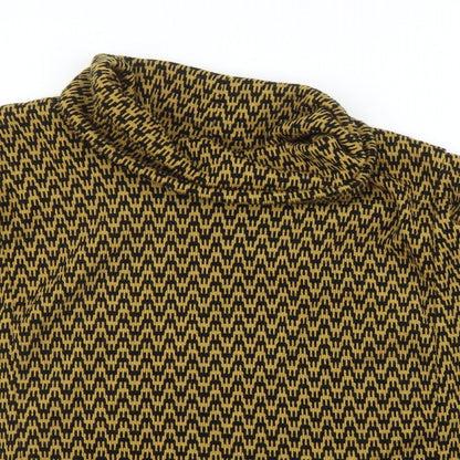 Womens UK Size One Size Preworn Yellow Pullover Jumper