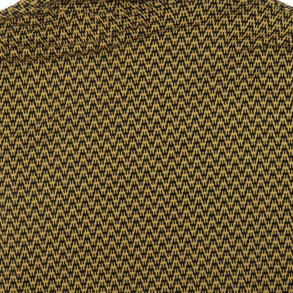 Womens UK Size One Size Preworn Yellow Pullover Jumper
