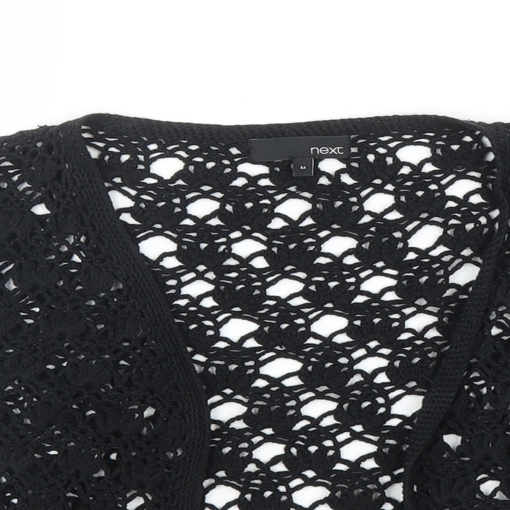 Womens UK Size M NEXT Black Cardigan Jumper