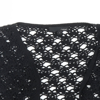 Womens UK Size M NEXT Black Cardigan Jumper