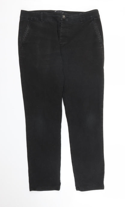 ASOS Womens Black   Straight Jeans Size 33 in L30 in