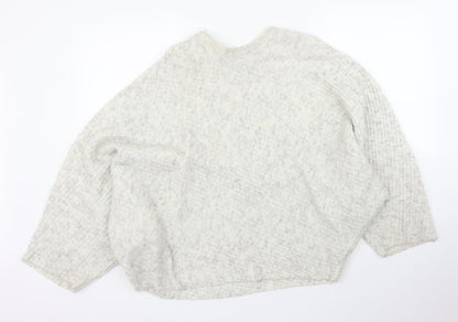Womens UK Size M New Look Beige Pullover Jumper