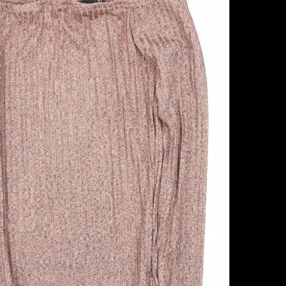 PRETTYLITTLETHING Womens Pink   Leotard One-Piece Size 10