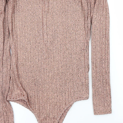 PRETTYLITTLETHING Womens Pink   Leotard One-Piece Size 10