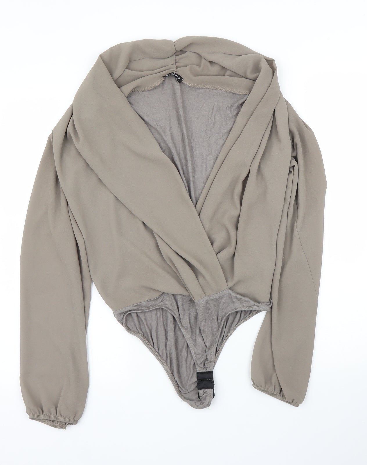 Boohoo Womens Grey   Leotard One-Piece Size 12