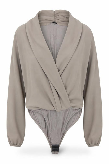 Boohoo Womens Grey   Leotard One-Piece Size 12
