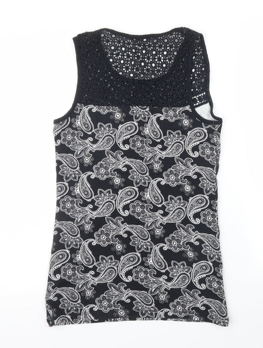 Womens UK Size 10 TU Black Basic Blouse