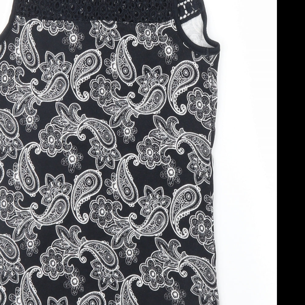 Womens UK Size 10 TU Black Basic Blouse