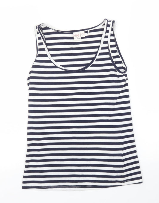 Lee Cooper Womens Blue Striped  Basic Tank Size 10