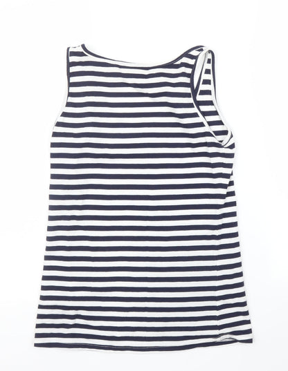 Lee Cooper Womens Blue Striped  Basic Tank Size 10