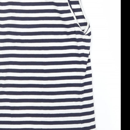 Lee Cooper Womens Blue Striped  Basic Tank Size 10