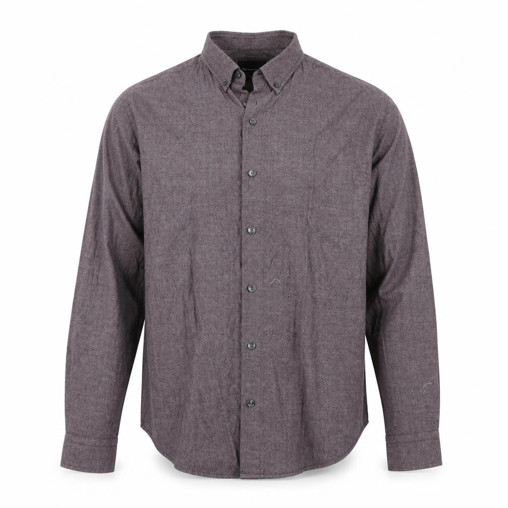 Mens UK Size L Remus Uomo Purple  Button-Up Long Sleeve Casual Shirt