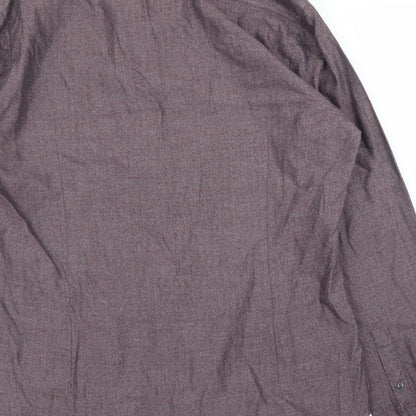 Remus Uomo Mens Purple    Button-Up Size L