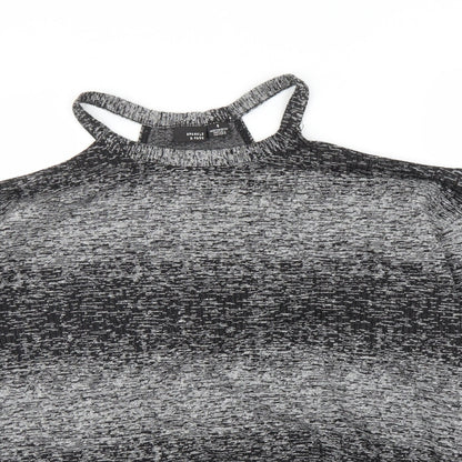 Womens UK Size S Sparkle & Fade Grey Pullover Jumper