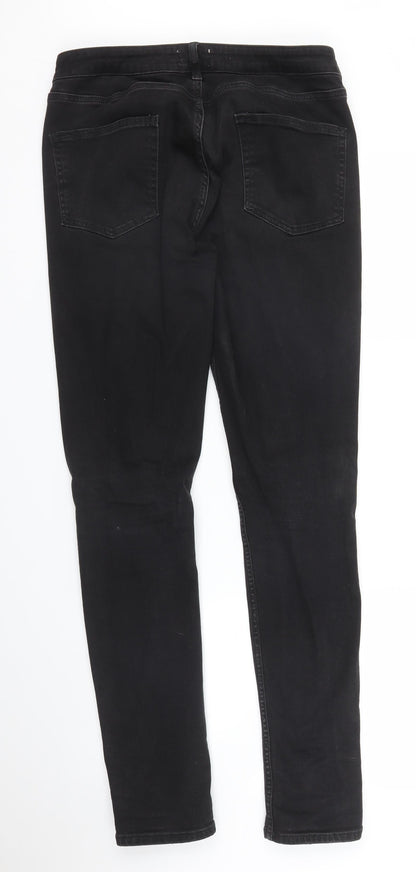 Mens UK Size 30 in Topman Regular Fit Skinny Black Jeans