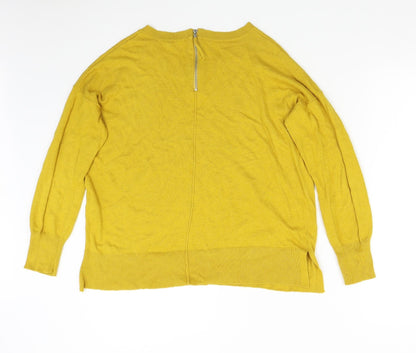 El Corte Inglés Womens Yellow  Knit Pullover Jumper Size 12