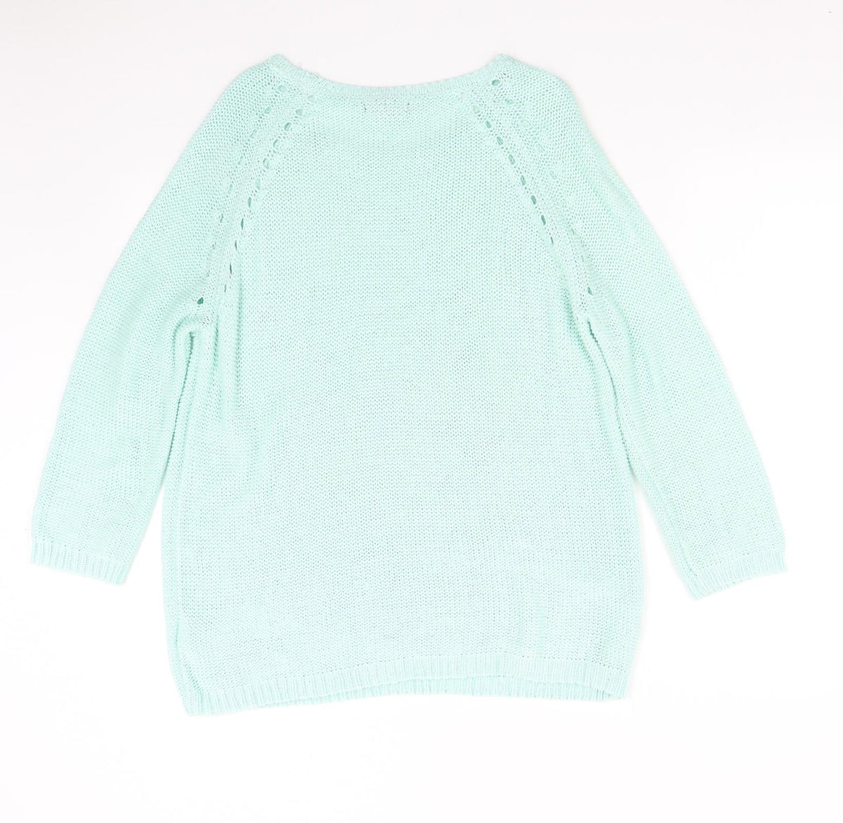 Womens UK Size M H&M Green Pullover Jumper