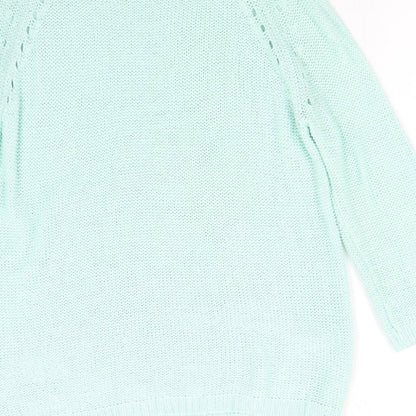 Womens UK Size M H&M Green Pullover Jumper