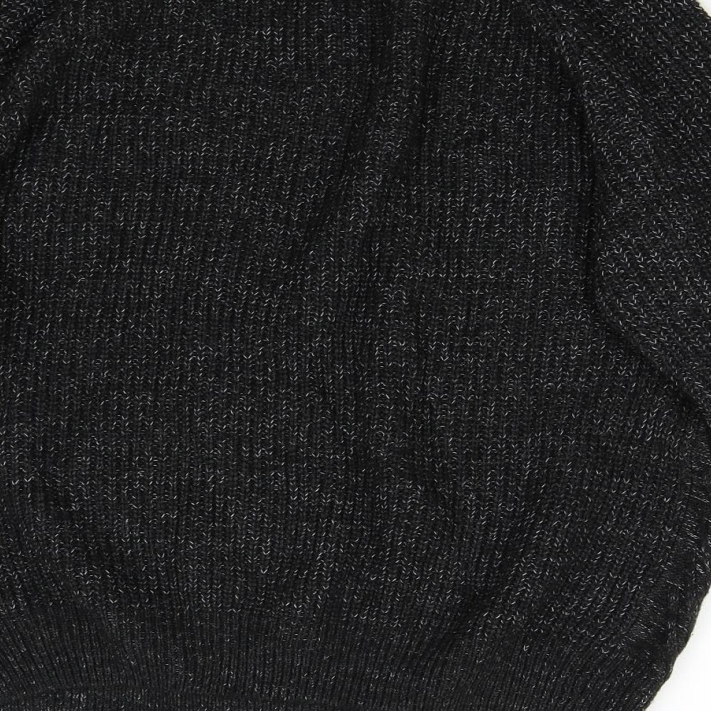 Primark Mens Black  Knit Pullover Jumper Size 2XL