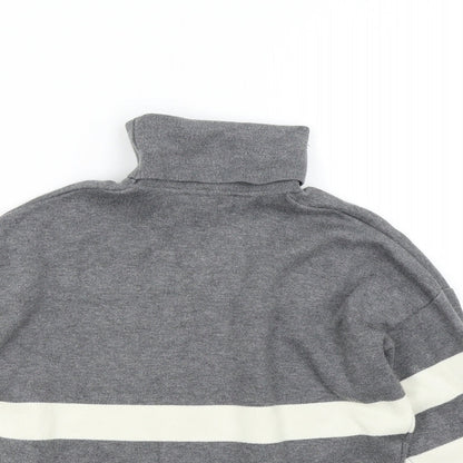 New Look 915 Girls Grey Striped  Pullover Sweatshirt Size 10-11 Years