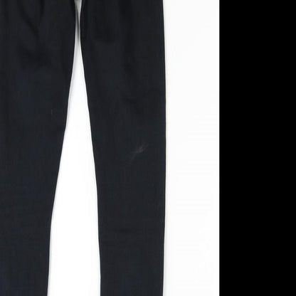 Topshop Womens Black  Denim Skinny Jeans Size 25 L26 in