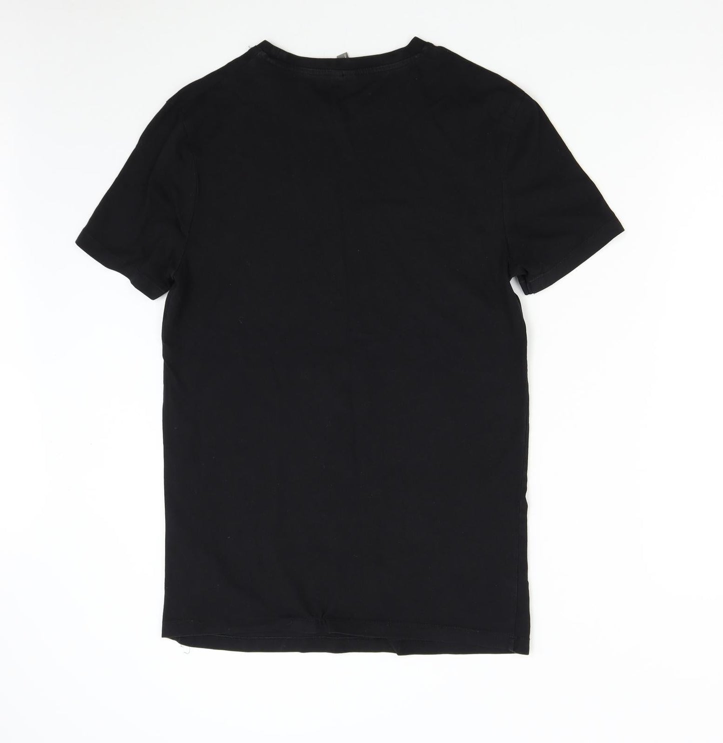 Womens UK Size L ASOS Black Basic T-Shirt