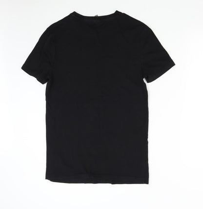 Womens UK Size L ASOS Black Basic T-Shirt