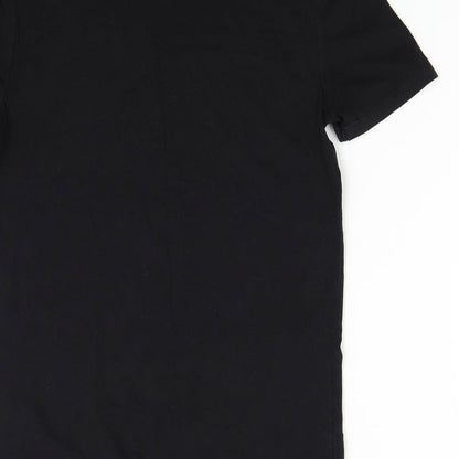 Womens UK Size L ASOS Black Basic T-Shirt