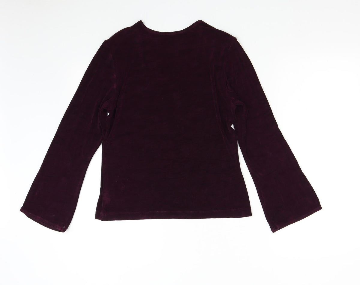 Back view of WEEKENDERS women’s red jumper, size S