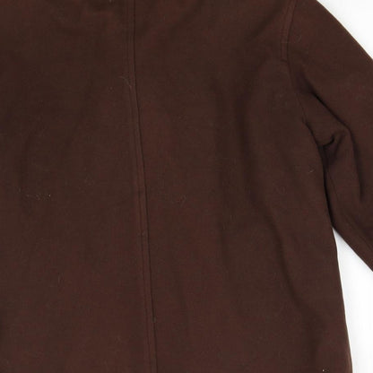 C&A Womens Brown   Overcoat Coat Size 14