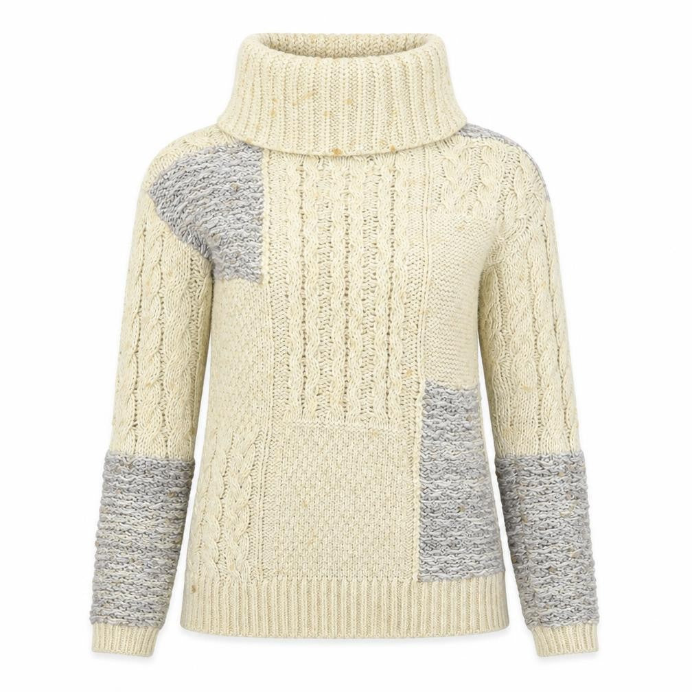 Falmer Heritage Womens Beige  Knit Pullover Jumper Size S