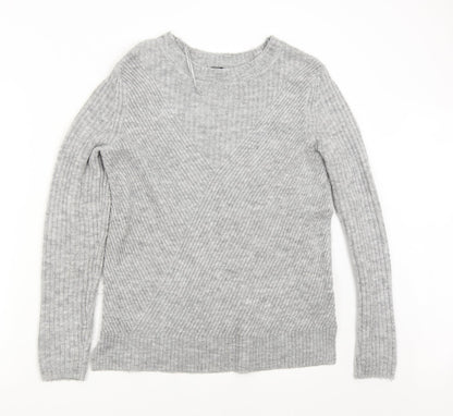 F&F Womens Grey  Knit Pullover Jumper Size 10