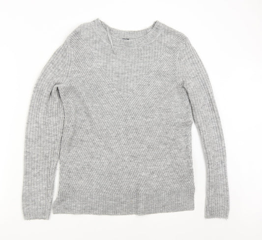 F&F Womens Grey  Knit Pullover Jumper Size 10