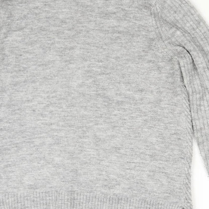 F&F Womens Grey  Knit Pullover Jumper Size 10