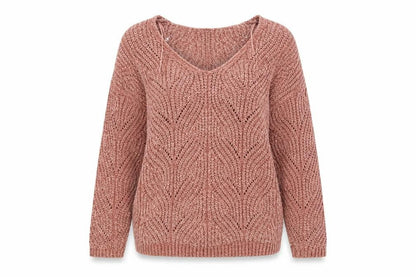 Front view of Stadivarius women’s orange knit jumper, size S
