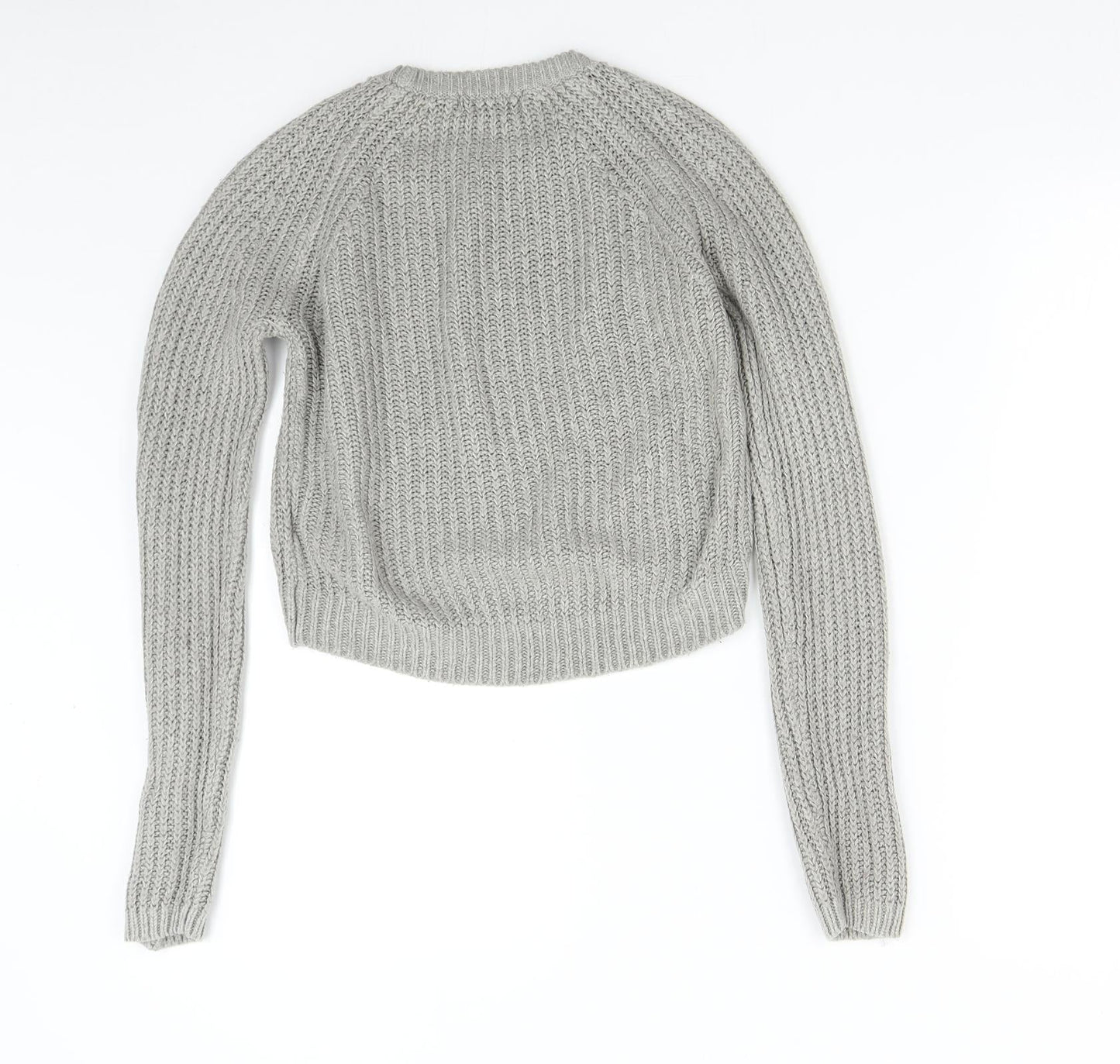 Womens UK Size 6 New Look Grey Pullover Jumper