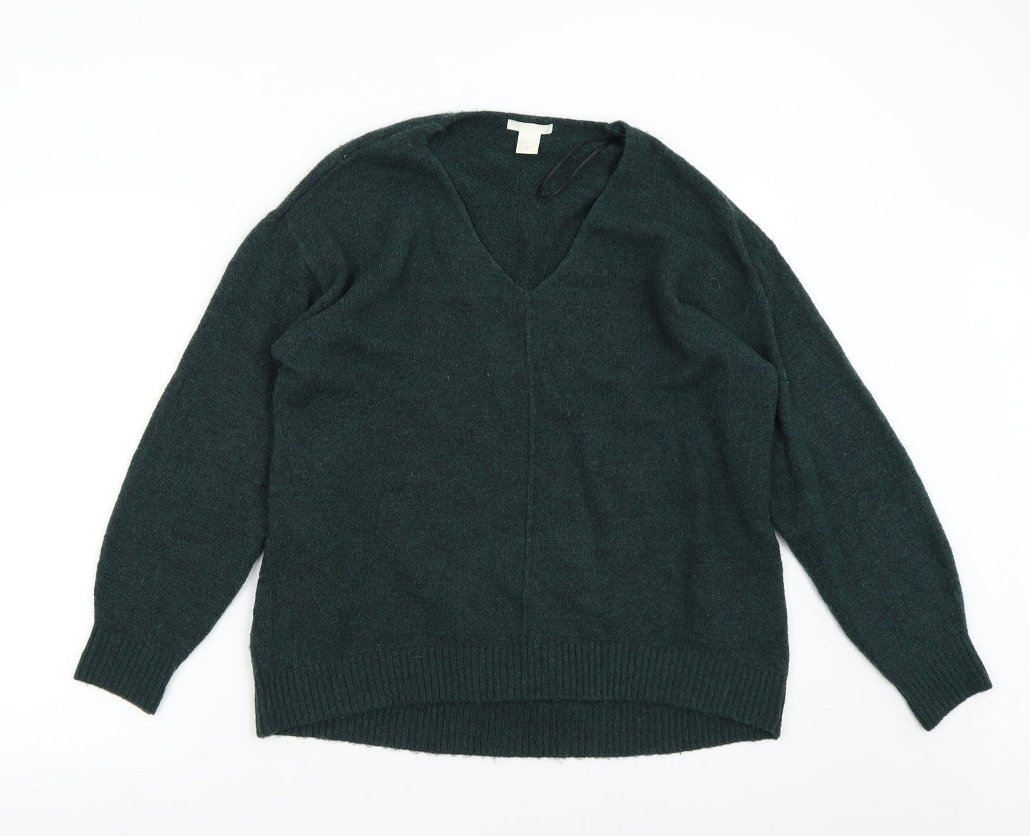 H&M Mens Green  Knit Pullover Jumper Size S