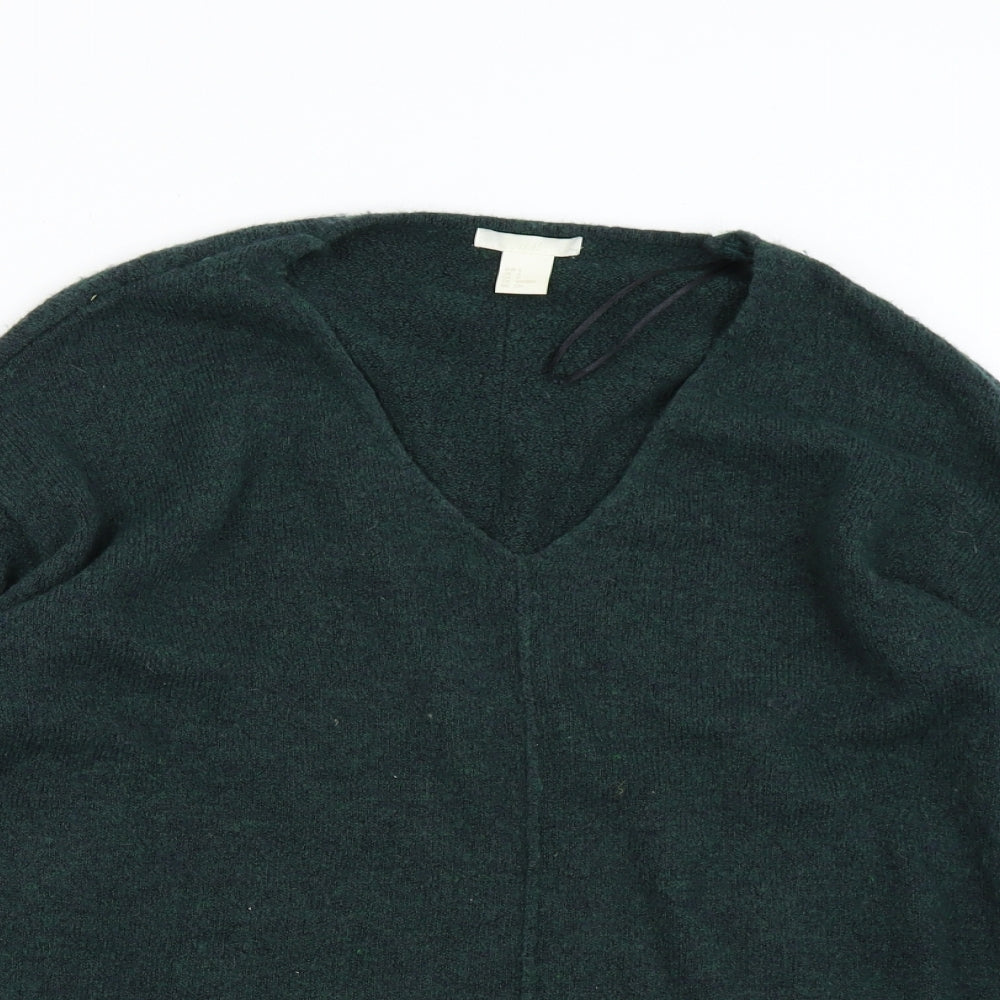 H&M Mens Green  Knit Pullover Jumper Size S
