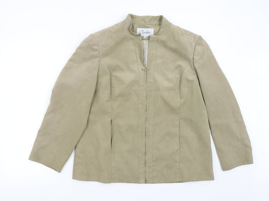 J. Taylor Womens Beige   Jacket  Size 18