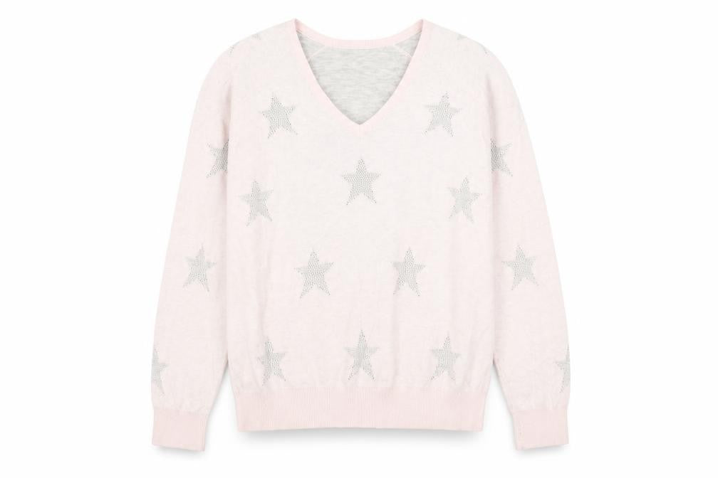 Womens UK Size L Preworn Pink Pullover Jumper