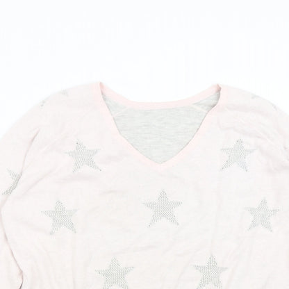 Womens UK Size L Preworn Pink Pullover Jumper
