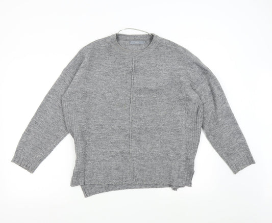 B. Young Womens Grey  Knit Pullover Jumper Size M