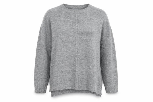 B. Young Womens Grey  Knit Pullover Jumper Size M
